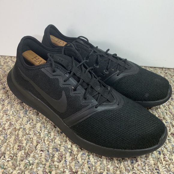 Nike Mens Viale Tech Racer AT4209-004 Black Gray Running...